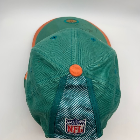 Vintage 90s Sports Specialties Miami Dolphins Retro NFL Pro Line Hat Autographed - Picture 6 of 16